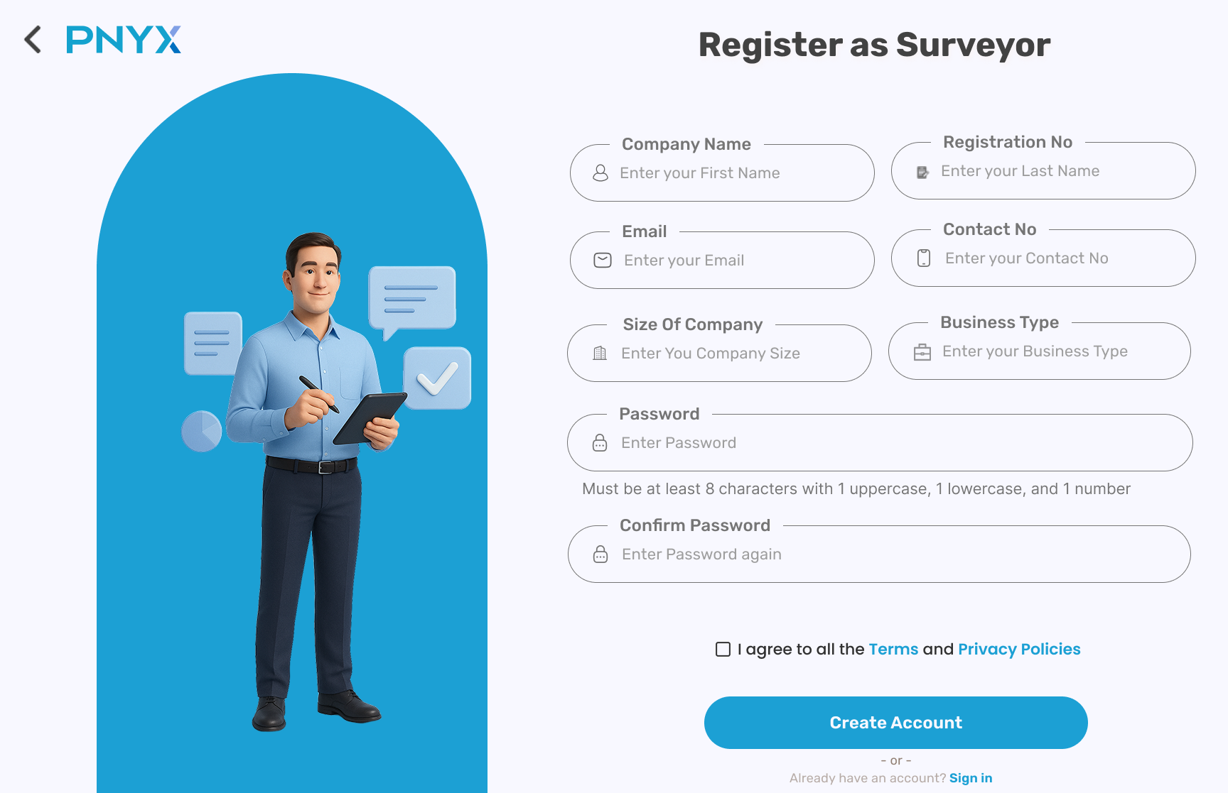 Sign-Up - Surveyor